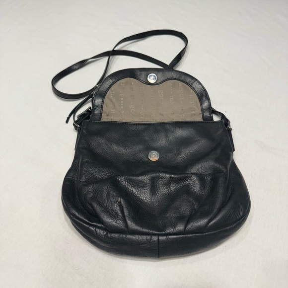Margot Black Leather Crossbody Bag - Picture 2 of 6